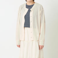 "点P" シアーカーディガン アイボリー 数学 問題 冷房 寒暖差 羽織りもの きれいめ 春夏 - QurioStore QurioS