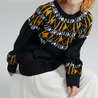 "Knowledge" ニットプルオーバー