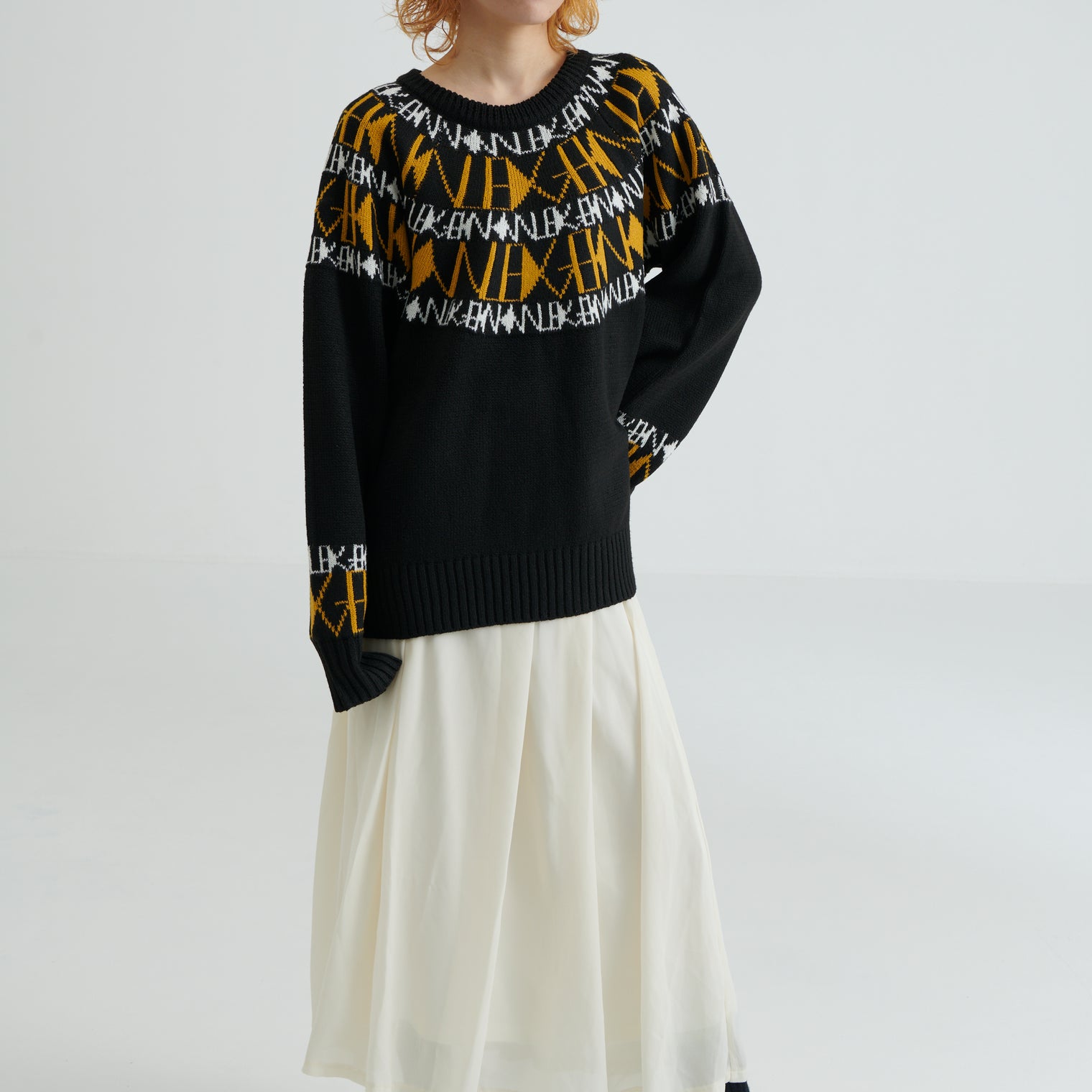 "Knowledge" ニットプルオーバー