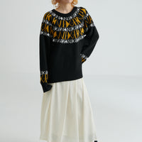 "Knowledge" ニットプルオーバー