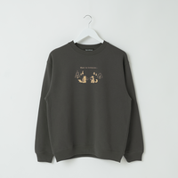 "ギザギザのくるみを食べるリス" 構文木スウェット （企画：東言） バーガンディ レッド ネイビー ダークグレー 言語学 構文解析 QuizKnock クイズノック 秋冬 レディース メンズ 人気 おしゃれ 20代 30代 - QurioStore QurioS