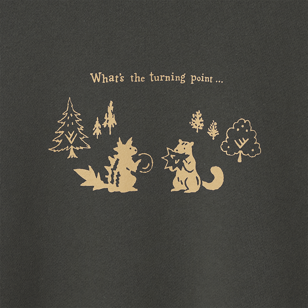 "ギザギザのくるみを食べるリス" 構文木スウェット （企画：東言） バーガンディ レッド ネイビー ダークグレー 言語学 構文解析 QuizKnock クイズノック 秋冬 レディース メンズ 人気 おしゃれ 20代 30代 - QurioStore QurioS