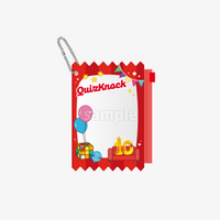 QuizKnock10周年パーティー！ クリアポーチキーホルダー レッド クイズ キーチェーン パーティー 記念 お祝い クイズノック グッズ - QurioStore QuizKnock
