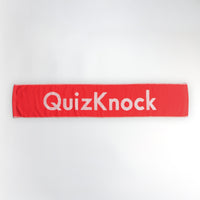QuizKnockジャガード織りマフラータオル レッド クイズ タオル ロゴ クイズノック グッズ - QurioStore QuizKnock