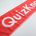 QuizKnockジャガード織りマフラータオル レッド クイズ タオル ロゴ クイズノック グッズ - QurioStore QuizKnock