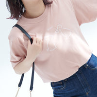 "Same?" Tシャツ ダスティピンク 哲学 多義図形 錯視 ウサギ アヒル - QurioStore QurioS