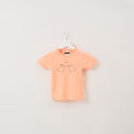 "Same?" Tシャツ【キッズ】 アプリコット オレンジ 心理学 多義図形 Tシャツ ウサギ アヒル クイズノック グッズ キッズ 親子 ファミリー 人気 おしゃれ - QurioStore QurioS Kids
