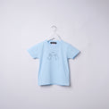 "Same?" Tシャツ【キッズ】 アプリコット オレンジ ブルー ベージュ 心理学 多義図形 Tシャツ ウサギ アヒル クイズノック グッズ キッズ 親子 ファミリー 人気 おしゃれ - QurioStore QurioS Kids