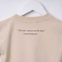 "Same?" Tシャツ【キッズ】 アプリコット オレンジ ブルー ベージュ 心理学 多義図形 Tシャツ ウサギ アヒル クイズノック グッズ キッズ 親子 ファミリー 人気 おしゃれ - QurioStore QurioS Kids