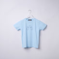 "Same?" Tシャツ【キッズ】 アプリコット オレンジ ブルー ベージュ 心理学 多義図形 Tシャツ ウサギ アヒル クイズノック グッズ キッズ 親子 ファミリー 人気 おしゃれ - QurioStore QurioS Kids