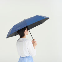"元素" 折り畳み傘（UVカット・晴雨兼用） ネイビー ブルー 化学 周期表 英単語 天気 日傘 チェック - QurioStore QurioS