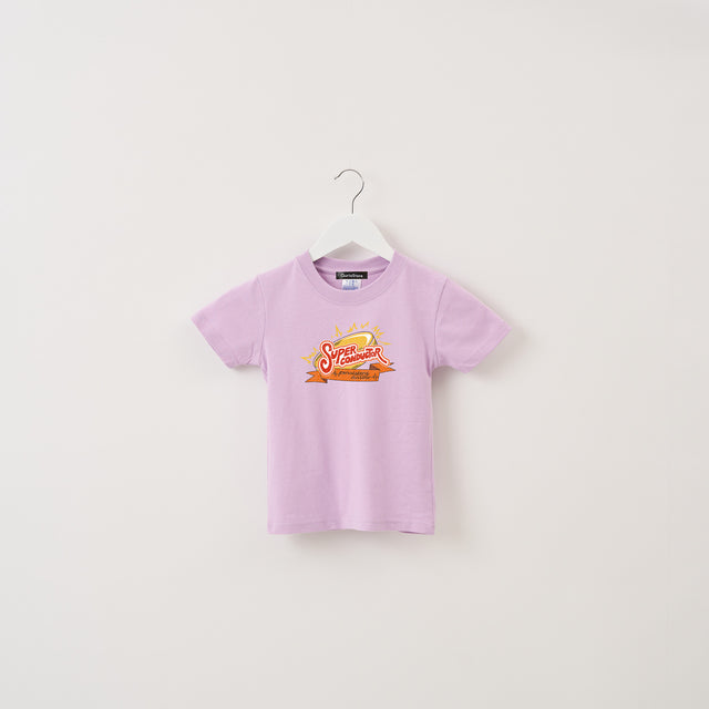 "超伝導" Tシャツ【キッズ】 ラベンダー パープル 物理 超伝導 Tシャツ コイン 稲妻 クイズノック グッズ キッズ 親子 ファミリー 人気 おしゃれ - QurioStore QurioS Kids