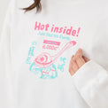 "Hot inside!" おいしい地学 小籠包スウェット ベージュ ホワイト ネイビー 地学 地球 スウェット 地球 小籠包 断面 クイズノック グッズ レディース メンズ 人気 おしゃれ 20代 30代 - QurioStore QurioS