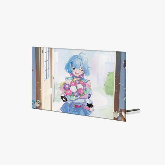 夢川夢活動復帰記念 アクリルボード ブルー 芸術・エンターテイメント V Tuber アルマザーク あるまざーく グッズ - QurioStore AlmaZarQ