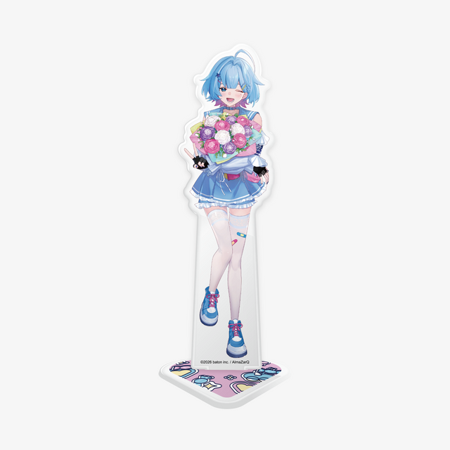 夢川夢活動復帰記念 アクリルスタンド ブルー 芸術・エンターテイメント V Tuber アルマザーク あるまざーく グッズ - QurioStore AlmaZarQ